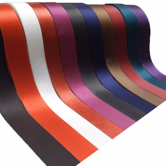 Fabric Jacquard Woven RPET Flat Belt Tubular Nylon Cotton PP/Polypropylene Polyester Webbing