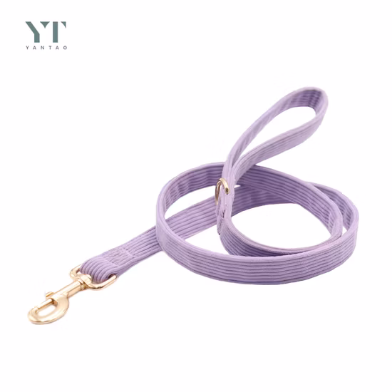 Conjunto de bolsa y Collar para mascotas de pana púrpura de alta calidad personalizado de lujo, correas largas acolchadas, chaleco para perros, Collar para perros