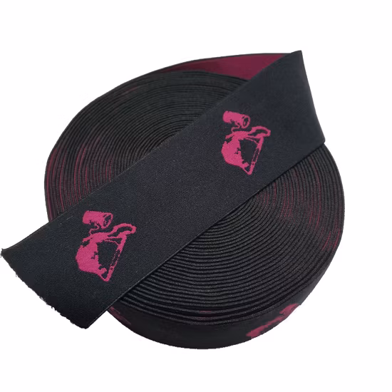 Cree la correa reciclada del jacquard de nylon de imitación de las letras de la banda del logotipo para requisitos particulares