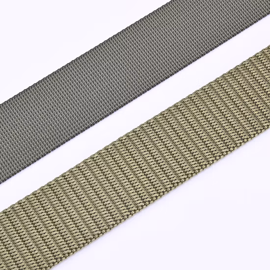 Correas tácticas de poliéster de nailon verde Camo de ancho personalizado coloridas para bolsa y cinturón