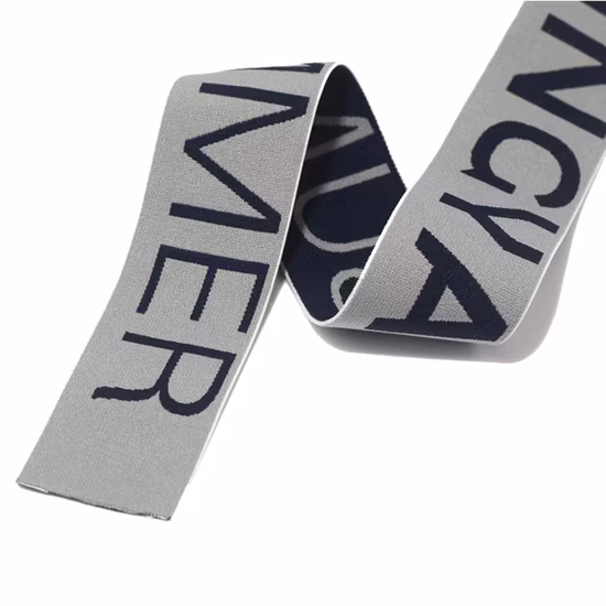Alta calidad RPET Logotipo personalizado Jacquard Nylon elástico Spandex Ropa interior suave Yoga Cinta Banda Correas